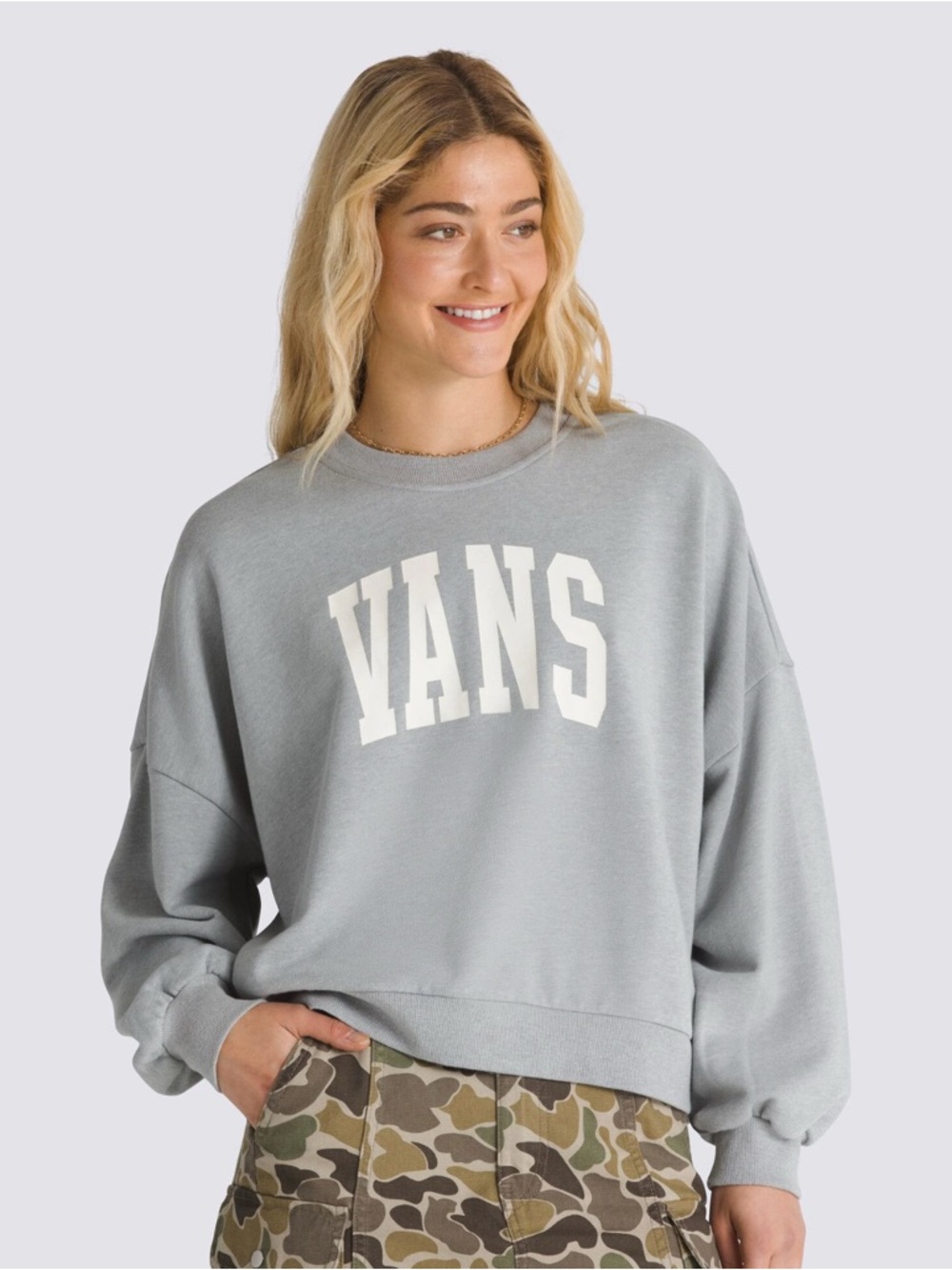 Vans Crewneck Sweater in Gray